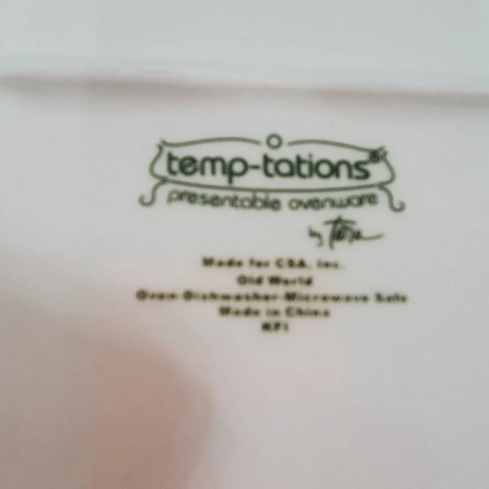 Temp-Tations Tara Old‎ World Yellow Nesting Plates Tray Floral Handles Set of 3